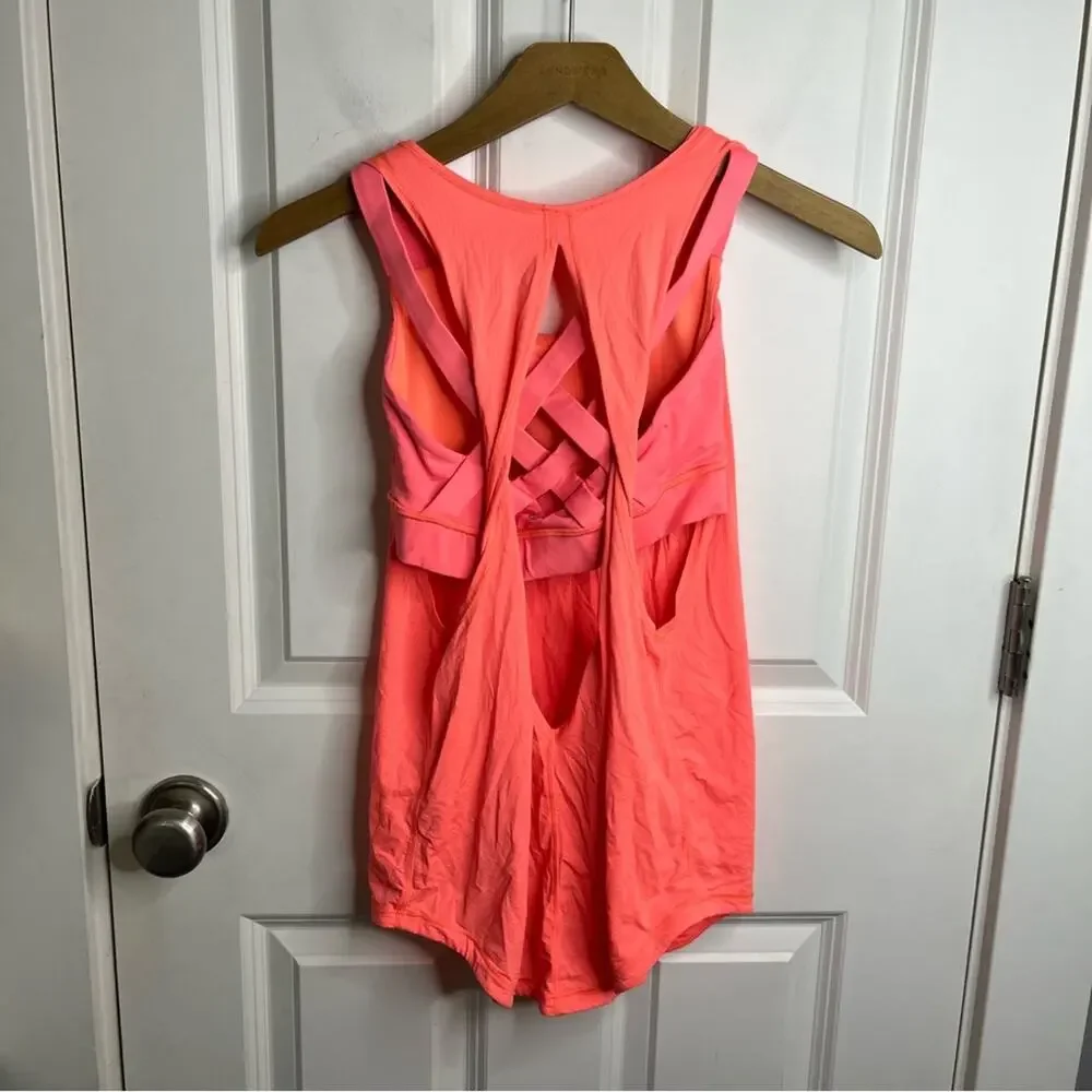 Lululemon Ready & Go Tank Built In Bra Very Light Flare Size 4 - Picture 4 of 6